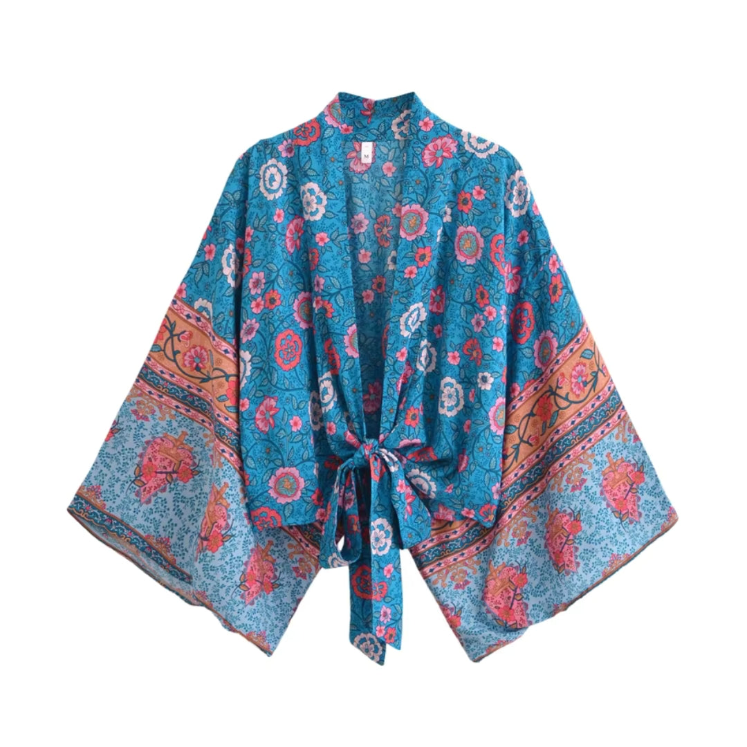 KIMONO WITH SHOULDER INSERTS MOONSHINE BLOOM main image 1