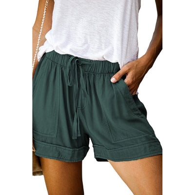 Syins S / Forest Green Leona High Waisted Shorts