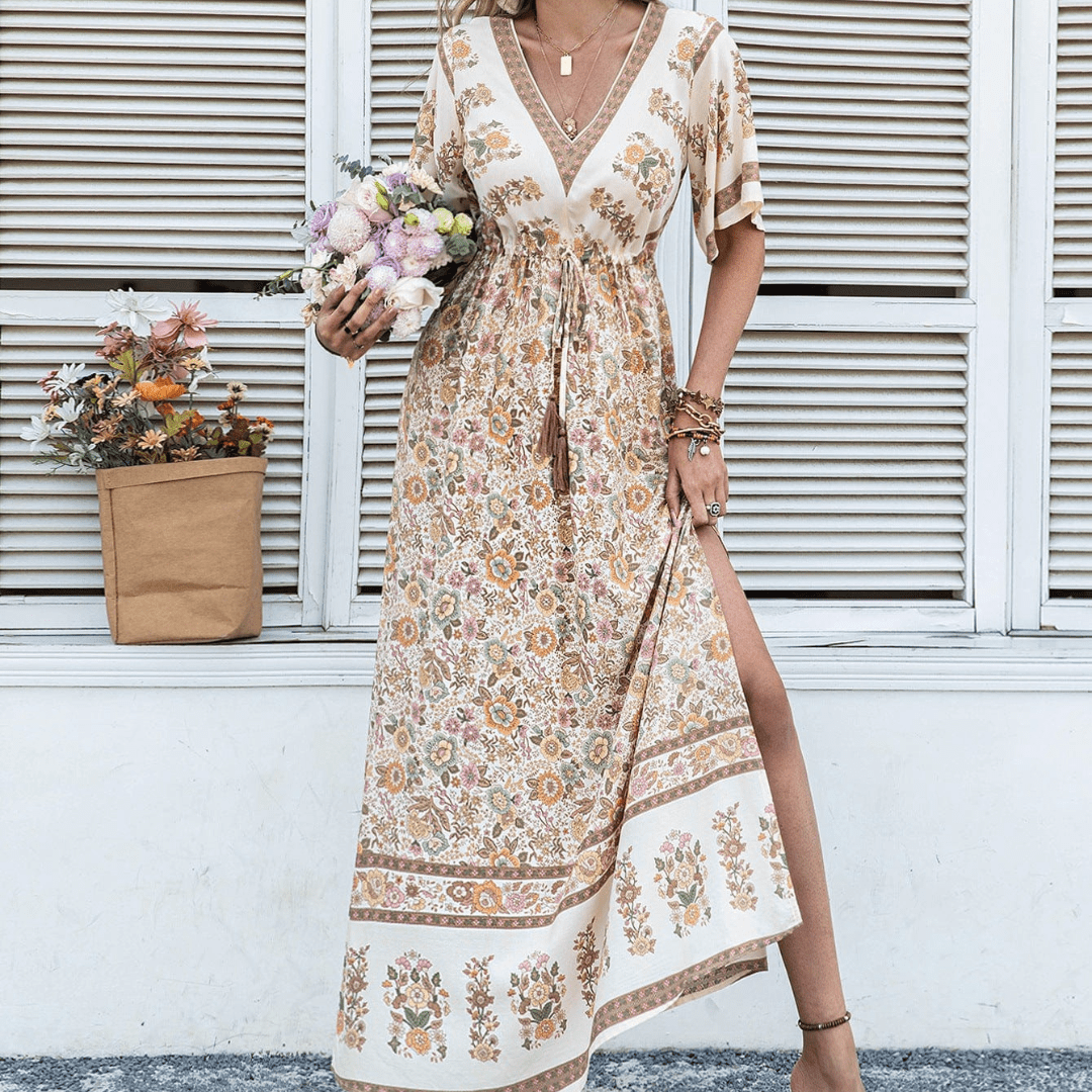 amelia floral maxi dress Amelia Boho Maxi Dress