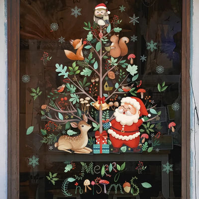 wickedafstore 1 Santa Claus Merry Christmas Window Decal