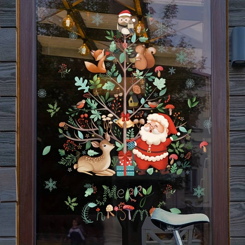 wickedafstore 1 Santa Claus Merry Christmas Window Decal