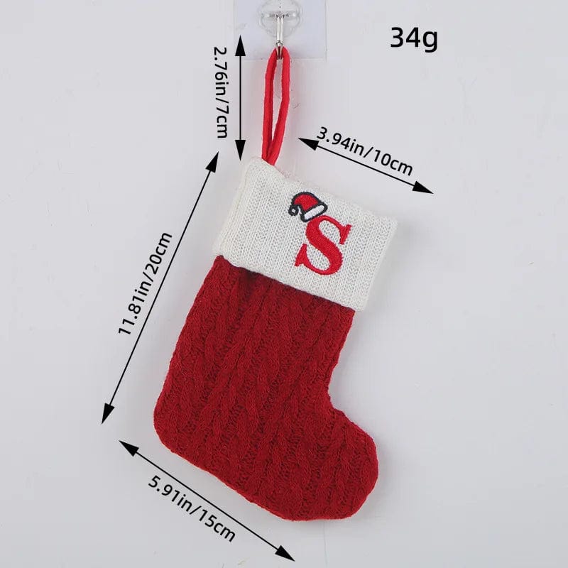 wickedafstore S Initial Cable Knitted Stockings
