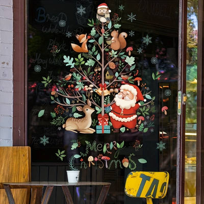 wickedafstore Santa Claus Merry Christmas Window Decal