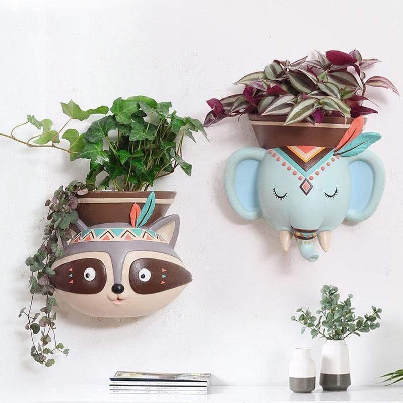 hanging planter animal Animal Shaped Wall Mounted Planters