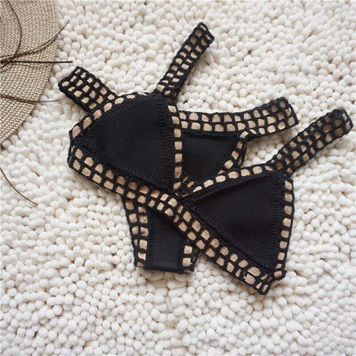WickedAF black 2 / S Crochet Bikini Set