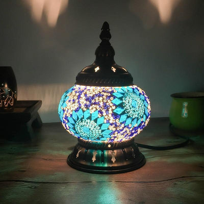 WickedAF Blue / US plug Mini Table Mosaic Lamp