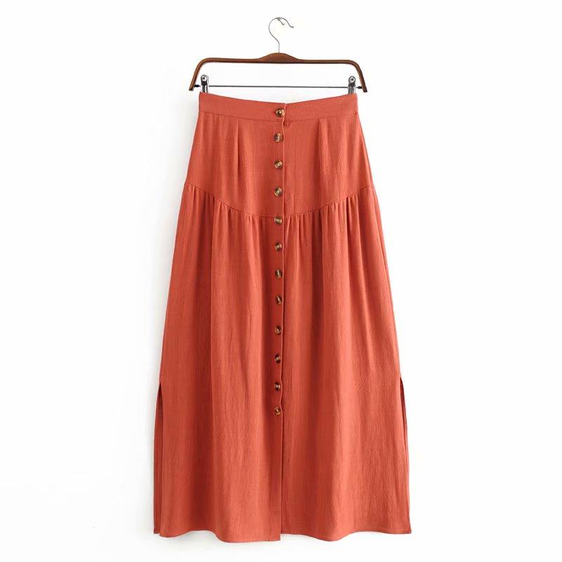 WickedAF Brown red / XL Breeze Boho Maxi Skirt