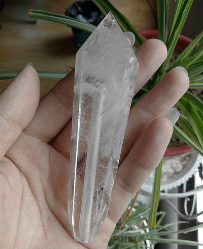 Clear Quartz Crystal Pipe - wickedafstore