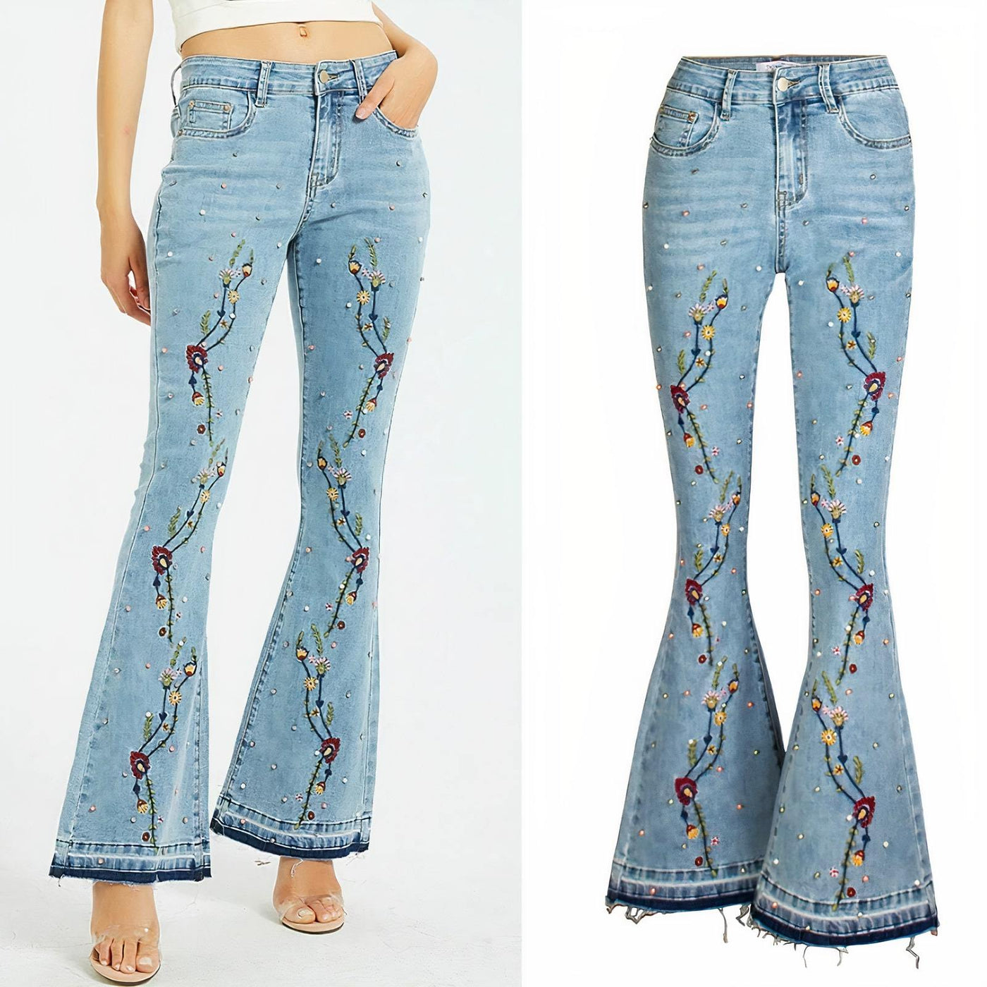 WickedAF Clemenza Flare Jeans