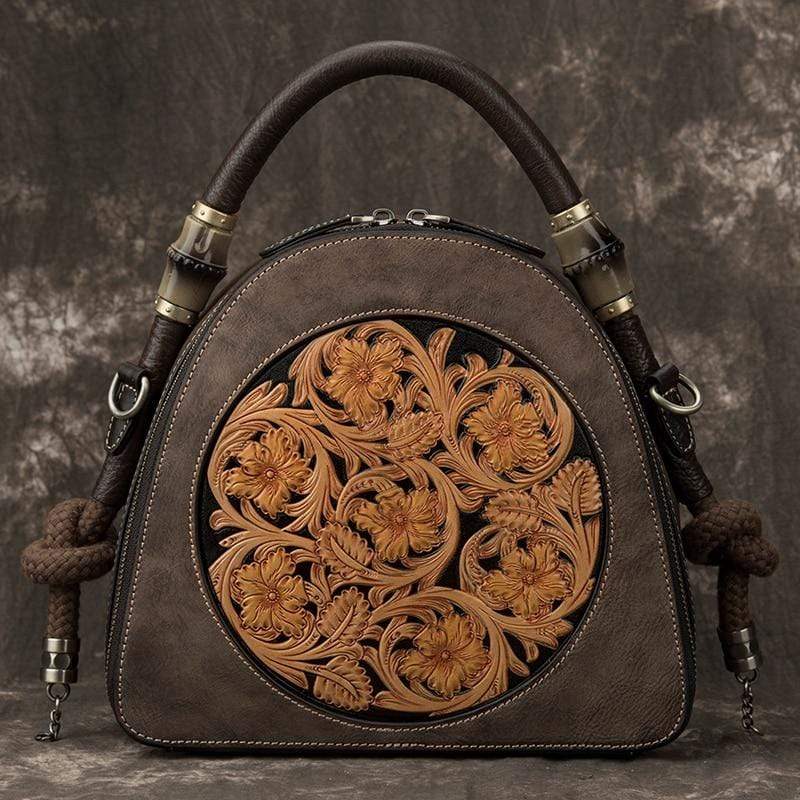 Genuine Leather Satchel for Women Purse Embossed Top Handle Shoulder  Handbag Handmade Purse Crossbody Tote Bag