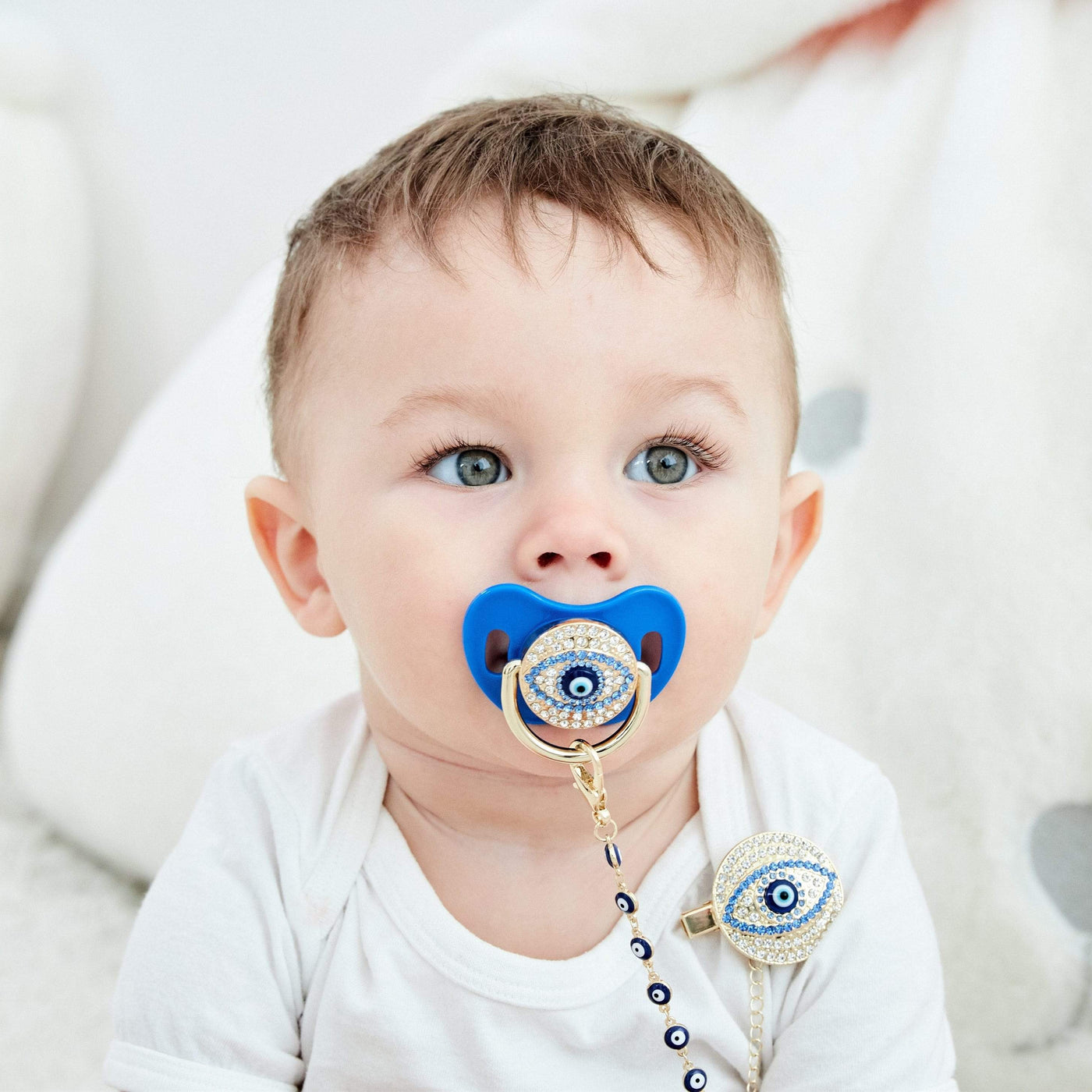 WickedAF Evil Eye Pacifier and Clip Set