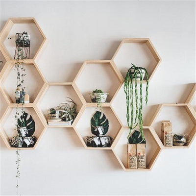 Hexagon Wall Shelf - wickedafstore