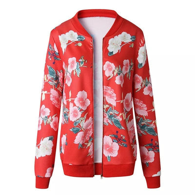 WickedAF jacket Red / S Alisha Floral Bomber Jacket