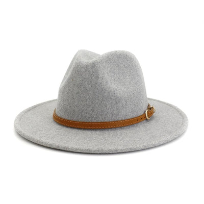 WickedAF Light Grey Belted Casual Style Hat