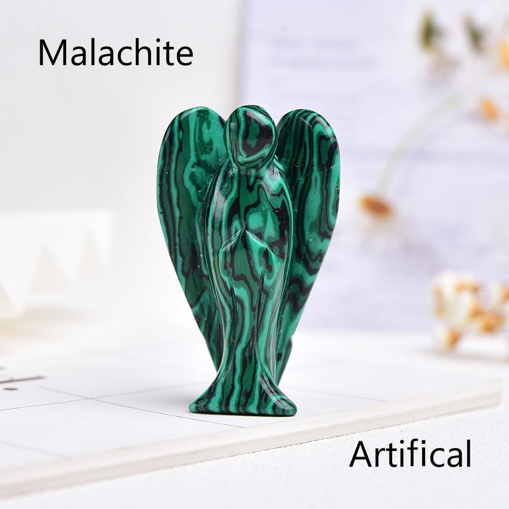 WickedAF Malachite / 5cm/2" Guardian Angel Crystal Figurine