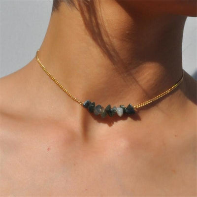 WickedAF Necklace Natural Stone Choker Necklace