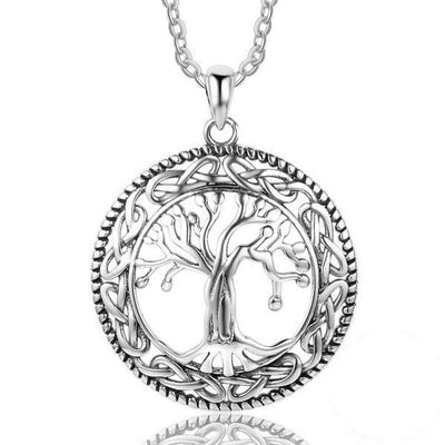 WickedAF Necklace Sterling Silver 925 Sterling Silver Tree of Life Pendant Necklace