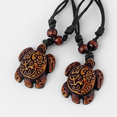 Tribal Turtle Necklace Set Of 8 - wickedafstore
