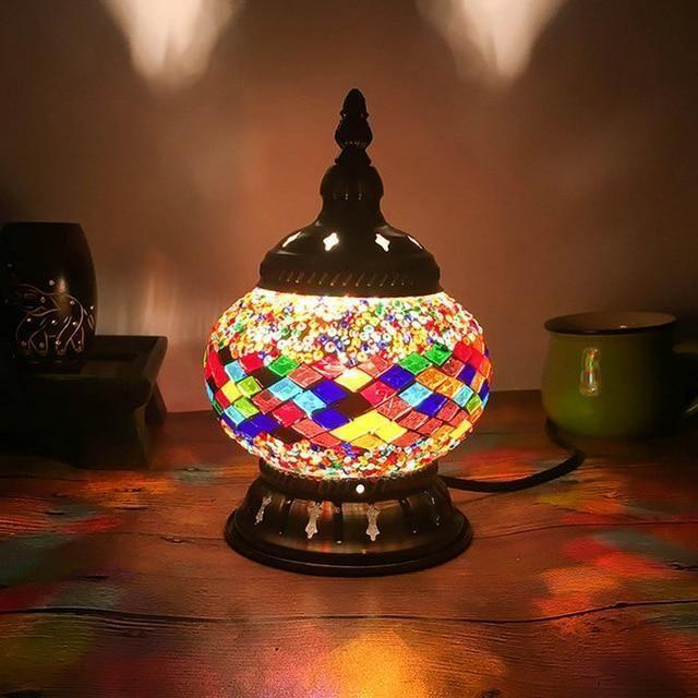 WickedAF rainbow / US plug Mini Table Mosaic Lamp