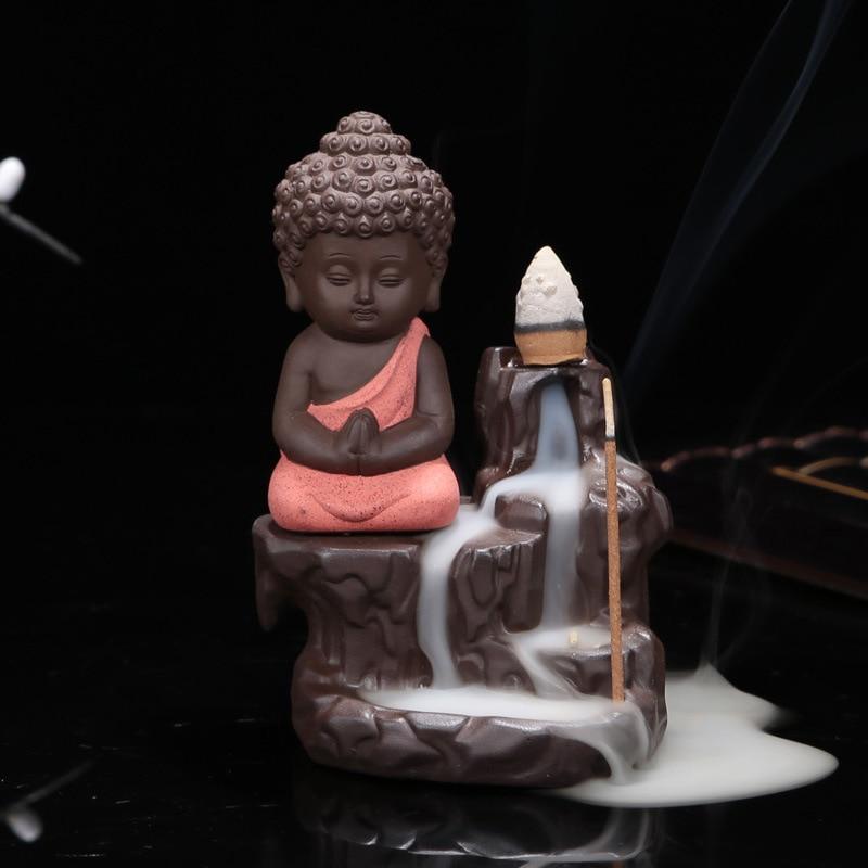 Little Monk Smoke Backflow Incense Burner - wickedafstore