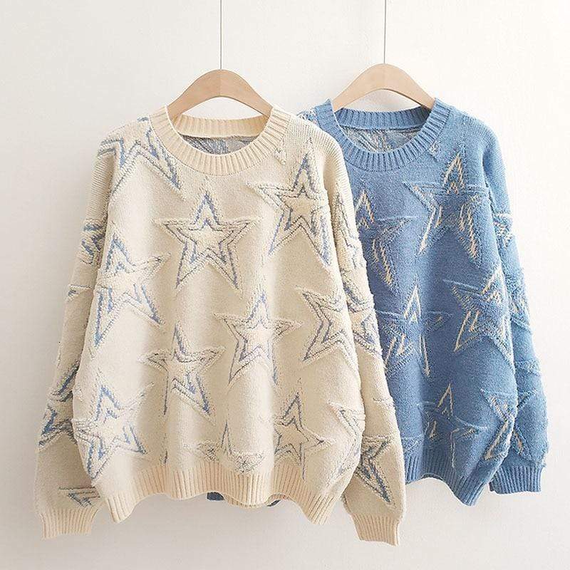 Starry Night Sweater (3 Colors) - wickedafstore