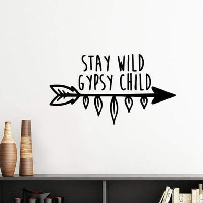 Stay Wild Gypsy Child Decal - wickedafstore