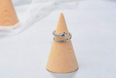 WickedAF Sterling Silver Snake Design Ring