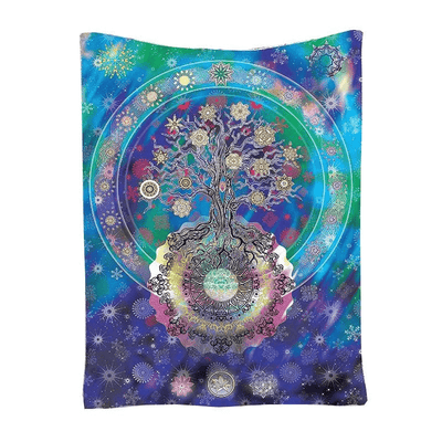 Psychedelic Tree Mandala Tapestry - wickedafstore