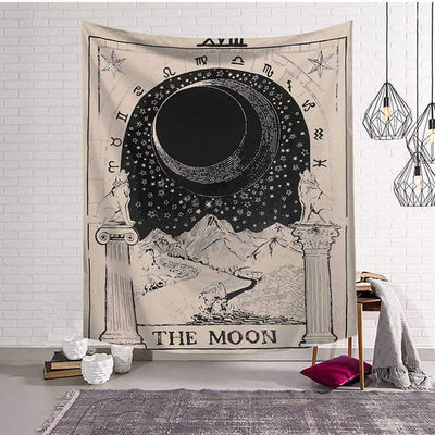 The Moon Tarot Tapestry - wickedafstore