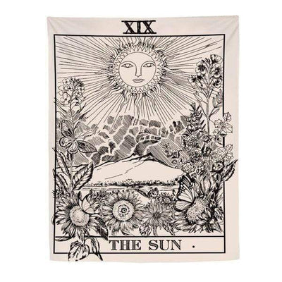 The Sun Tarot Card Tapestry - wickedafstore