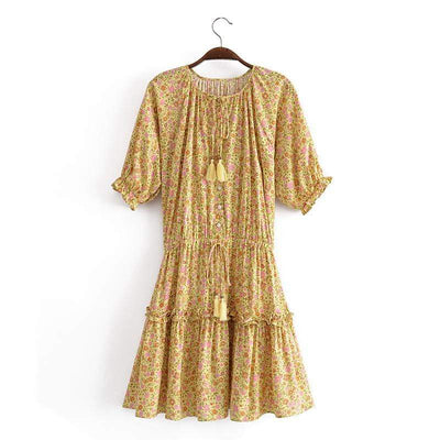 WickedAF Yellow / L Hecate Mini Dress