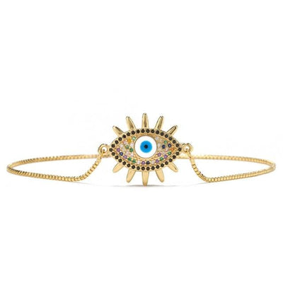 wickedafstore 30501 Evil Eye Charm Bracelet