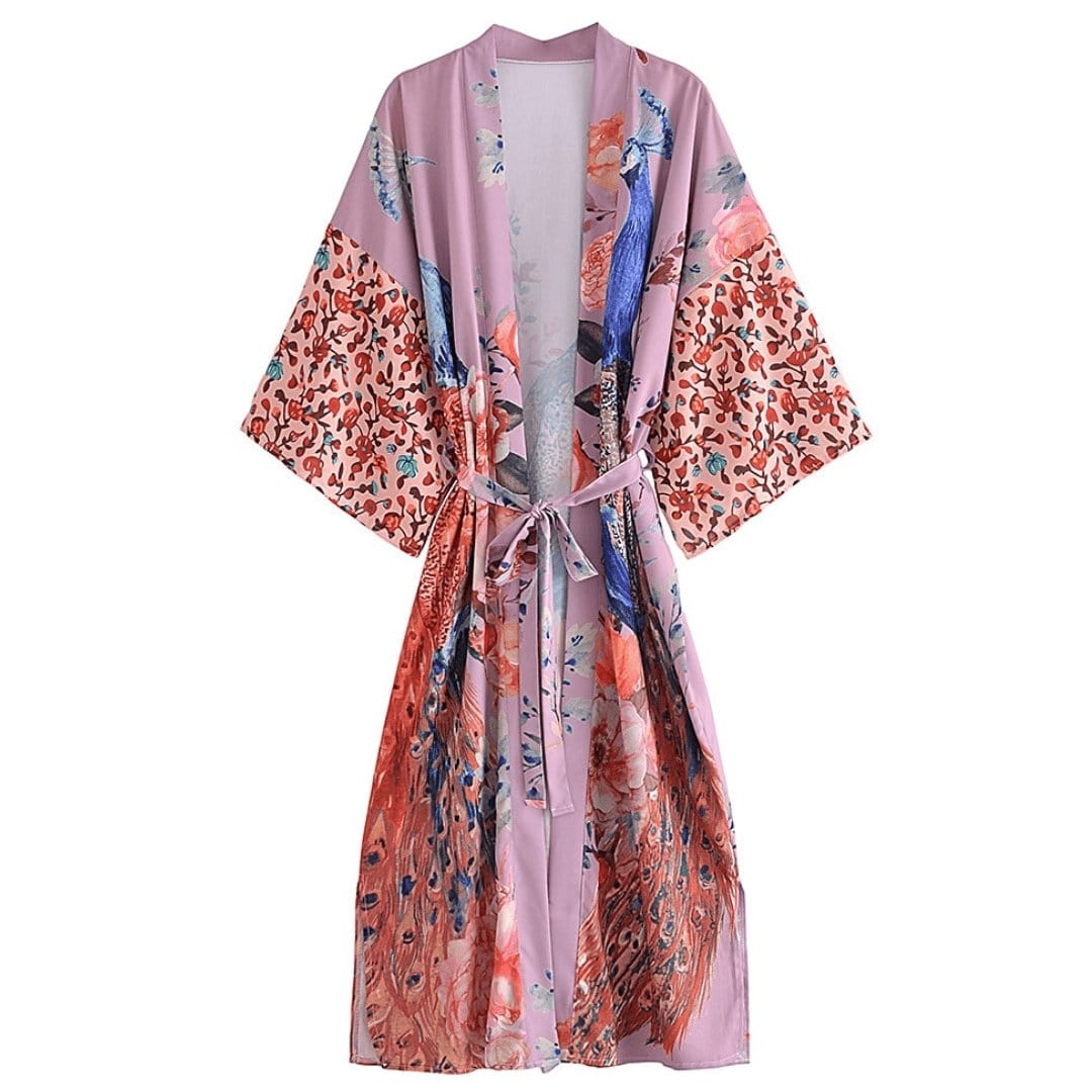 blue dress for baby girl Ayla Boho Kimono