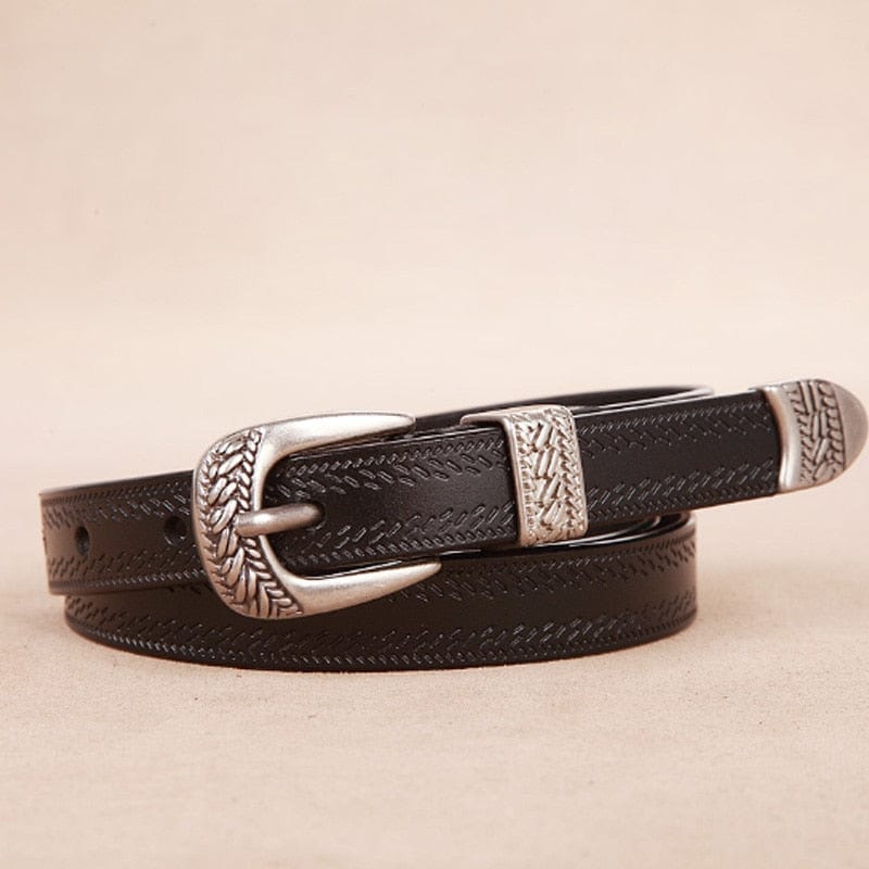 wickedafstore Black / 110cm Drew Leather Belt