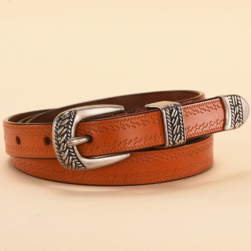 wickedafstore Brown / 110cm Drew Leather Belt