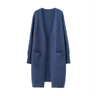 wickedafstore Royal Blue / One Size Knoxville Knit Long Cardigan