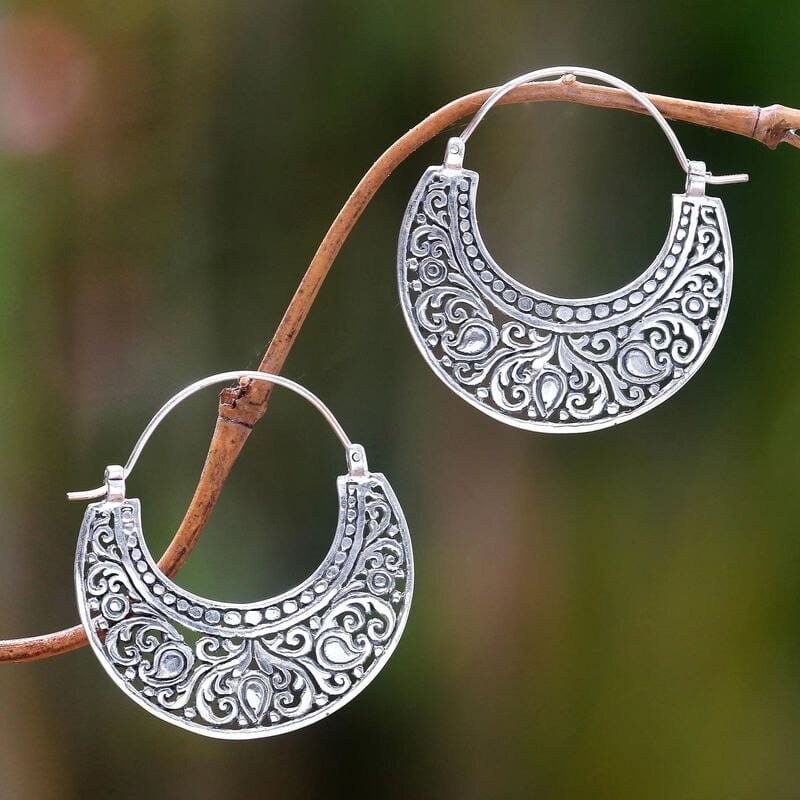 Boho on sale hoop earrings