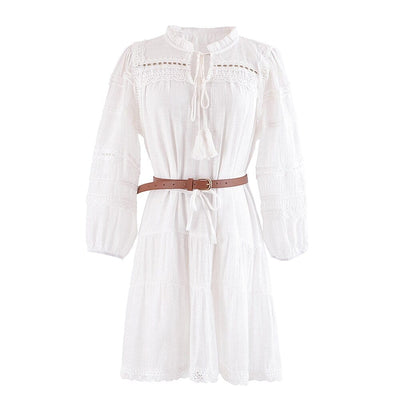 wickedafstore white / XS Lillian Boho Mini Dresses