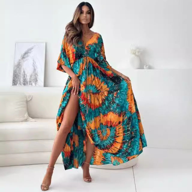 Aurora Tie-Dye Maxi Dress