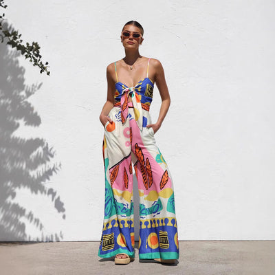 Paloma Sunset Wide-Leg Jumpsuit