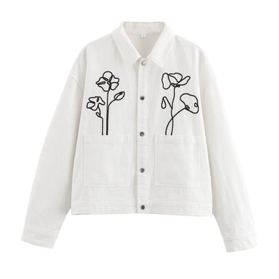 Flora Embroidered Canvas Jacket