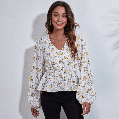 Daisy Bloom Peplum Blouse