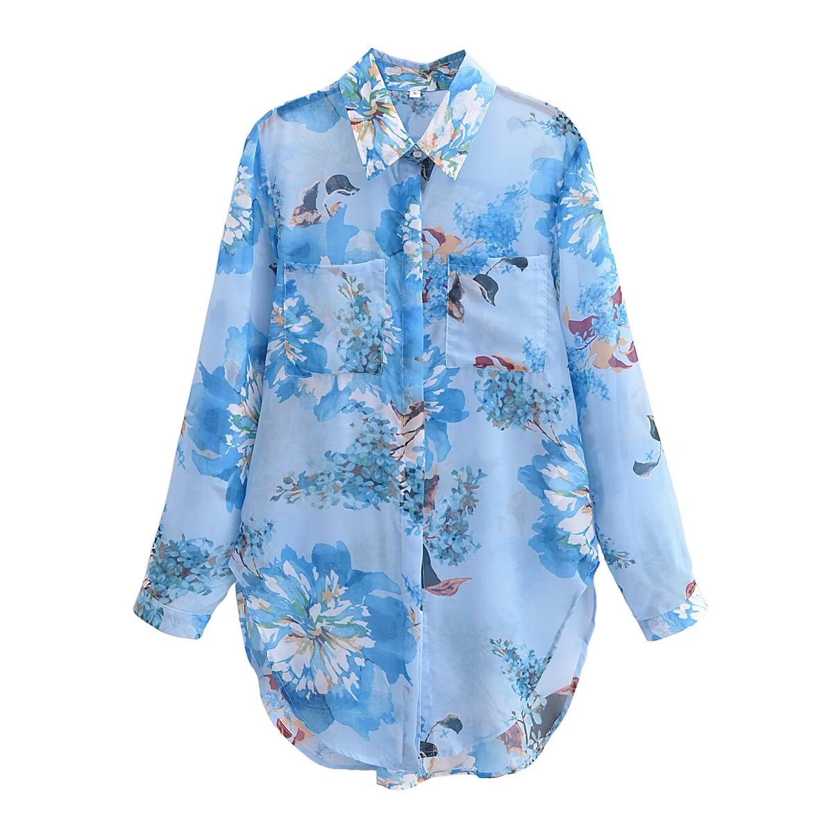 Celeste Watercolor Floral Blouse