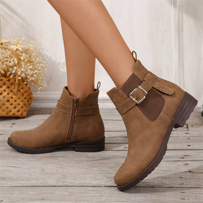 Sienna Buckle Ankle Boots