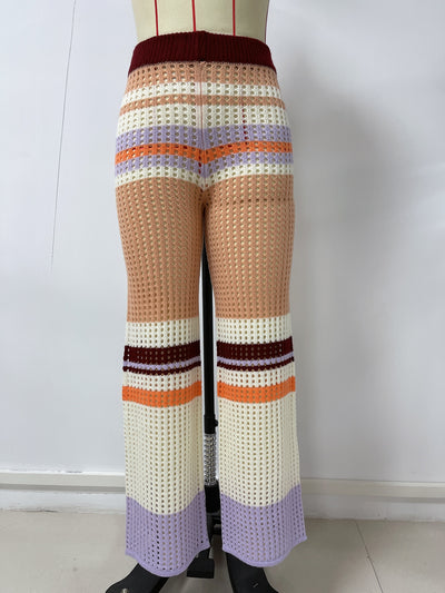 Yara Knitted Mid-Waist Pants