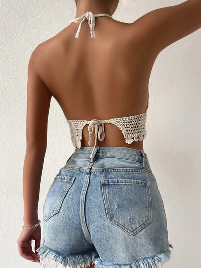 Shiori Crochet Crop Top