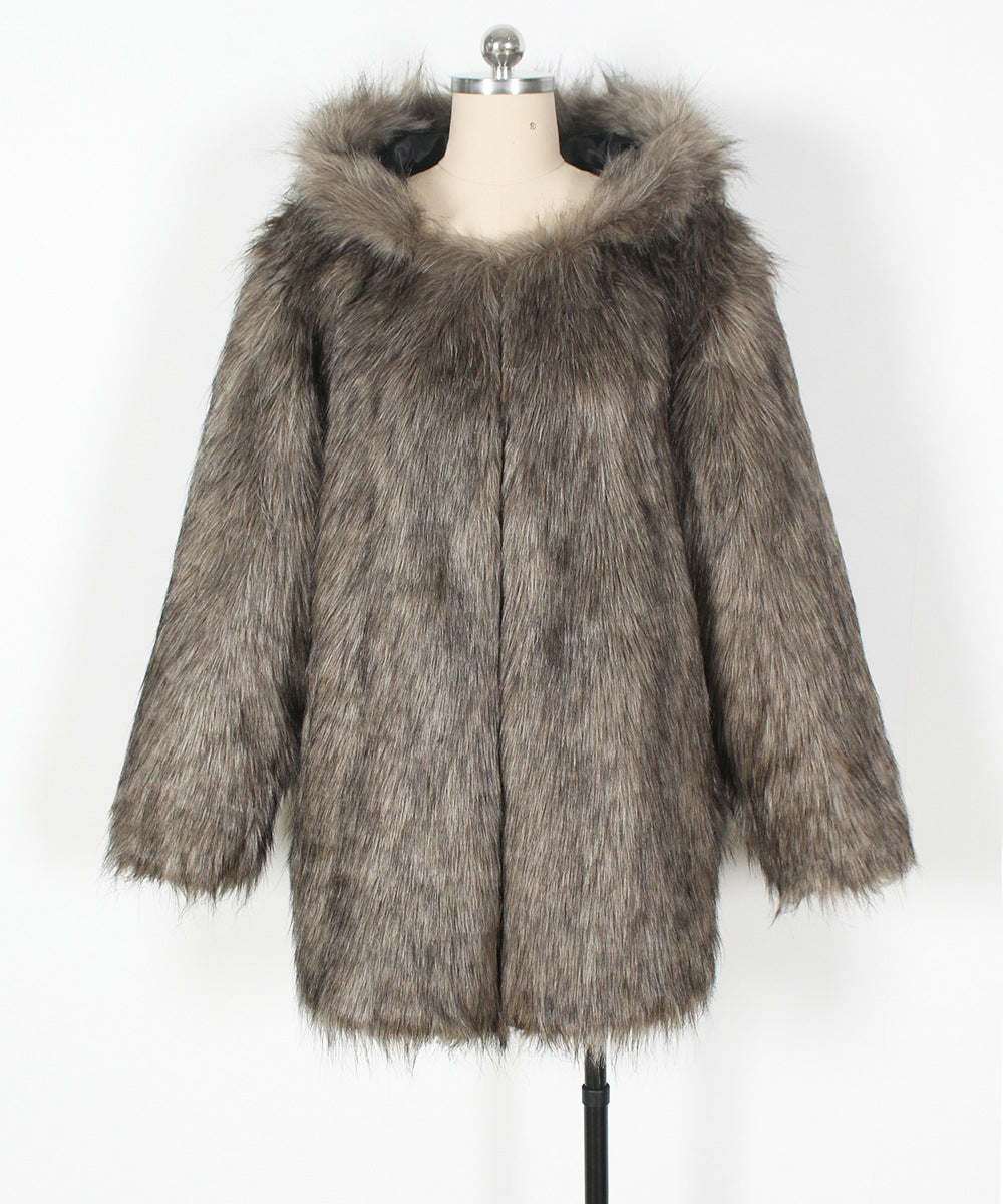 Luna Faux Fur Cat-Ear Coat