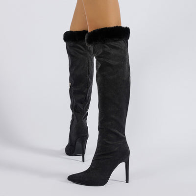 Aurora Velvet Over-The-Knee Boots