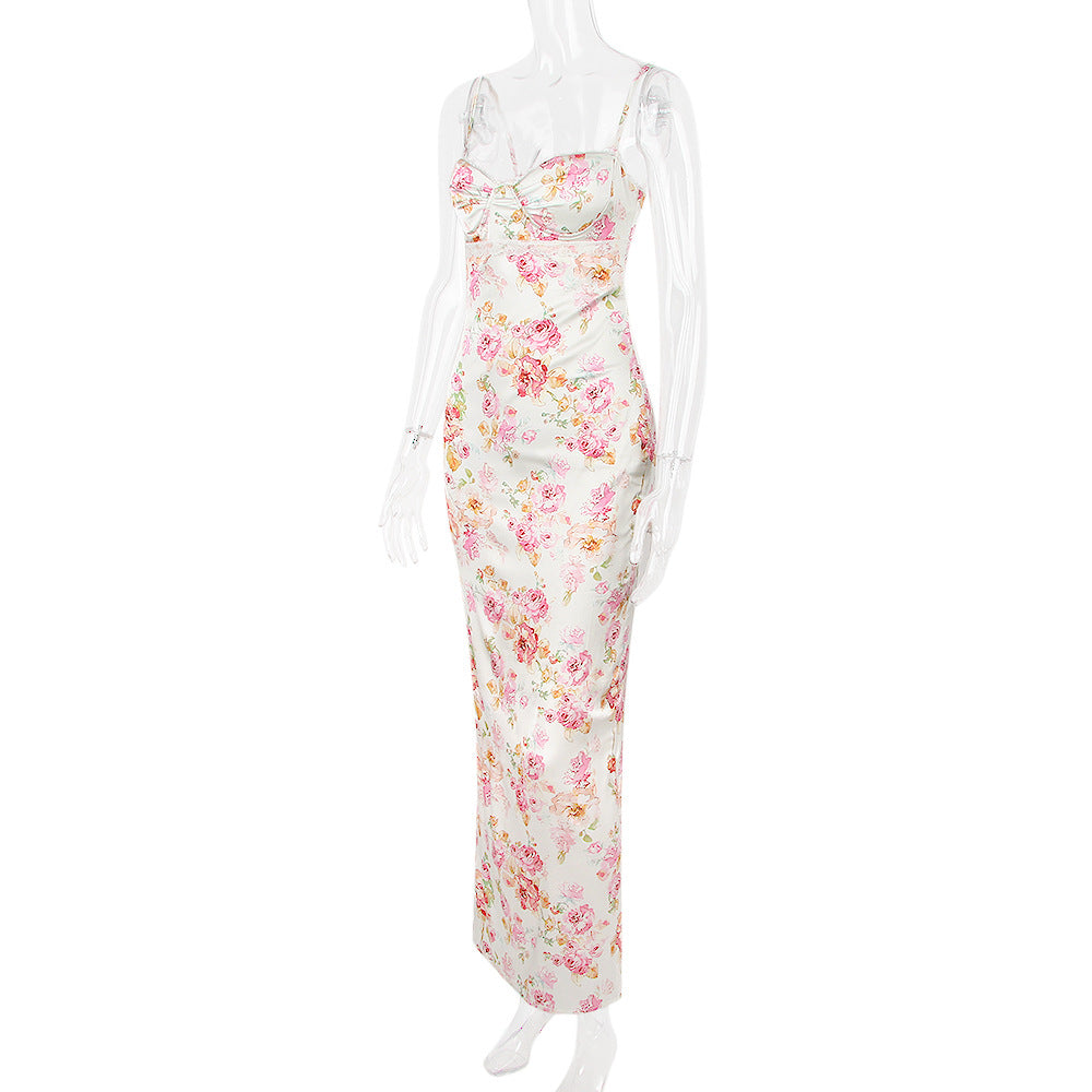 The Rosalina Satin Maxi Dress