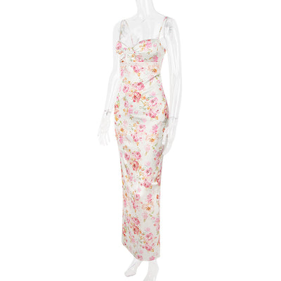 The Rosalina Satin Maxi Dress